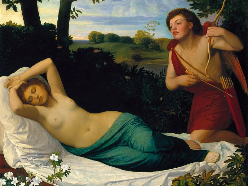 1837-Alphonse Legros - Cupido e Psiche - Tate Britain